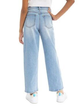Jordache Girls High-Rise Baggy Straight Jeans  Size(16)